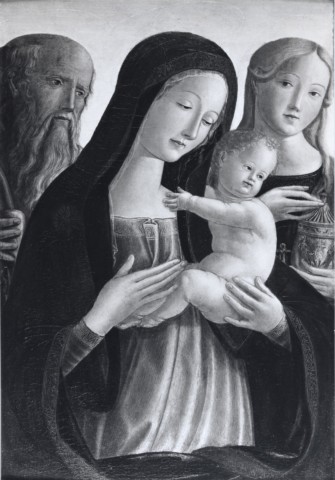 Prudence Cuming Associates — Landi Neroccio de' - sec. XV - Madonna con Bambino tra san Girolamo e santa Maria Maddalena — insieme